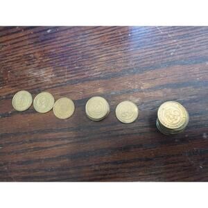 Vintage Chuck e cheese coins from '90s to 2007